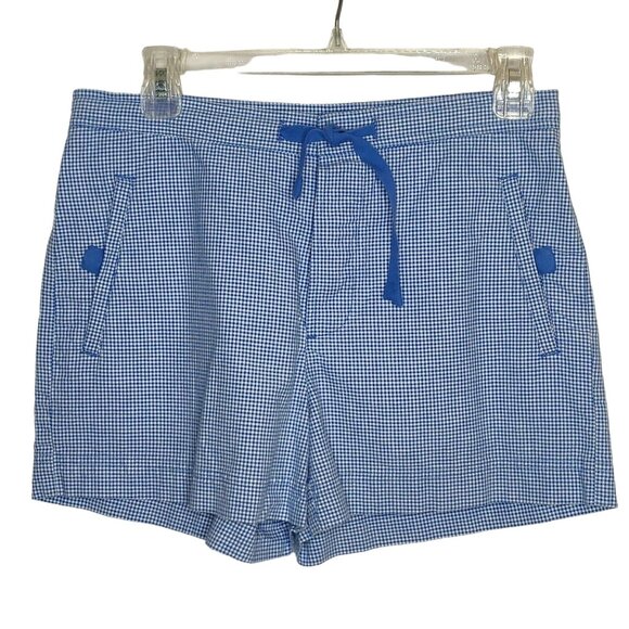 Lauren Ralph Lauren Pants - Vintage Ralph Lauren Womens Shorts Sz 6 Blue White Check Gingham Drawstring